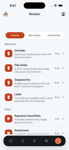 BrewMate Recipes tab